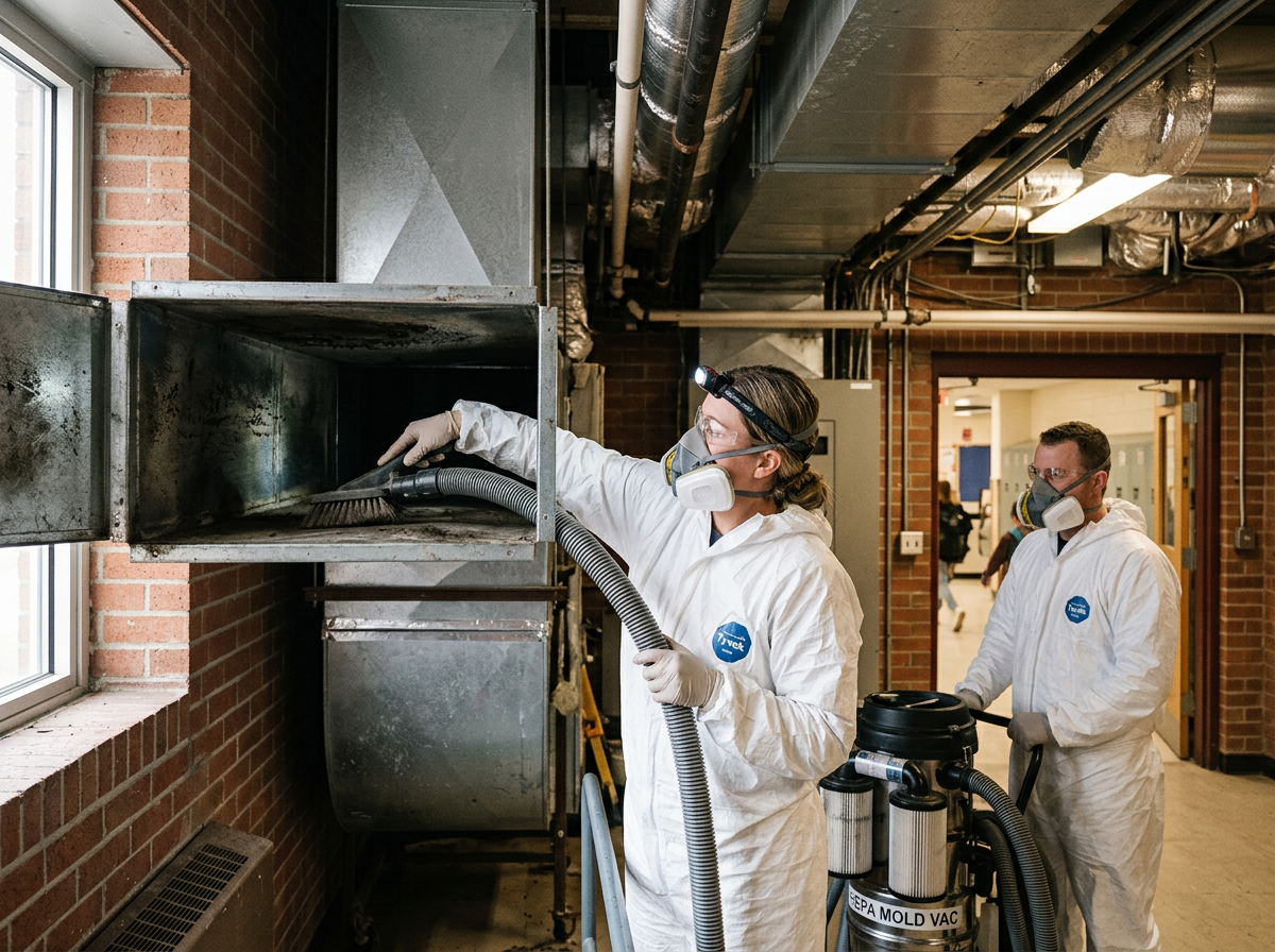 Clearing Mold From Ventilation Systems in Springville Schools